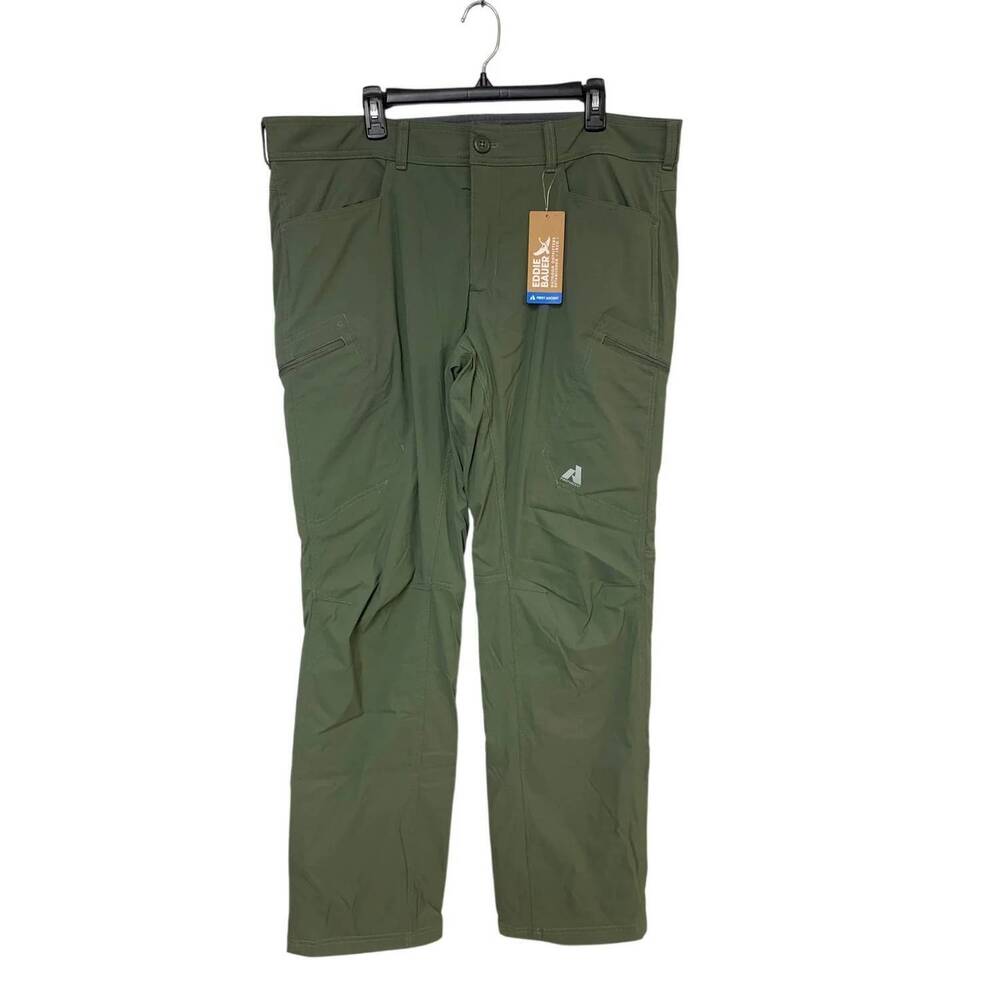 NEW EDDIE BAUER men's fleece lined guide pro pants in sage